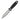 Spyderco Nightstick Plain Edge Black G-10 with Sheath Fixed Blade Knife